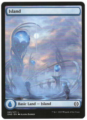 Island (263) - Full Art NM, English MTG Phyrexia: All Will Be One