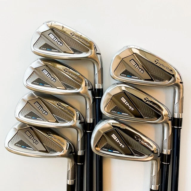 TAYLORMADE SIM2 MAX IRONS 7 PC SET #5-PW,AW GRAPHITE REGULAR **OPEN BOX** 1019