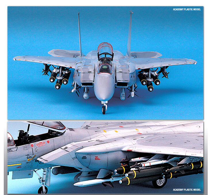 Academy 1/48 F-15E Strike Eagle with Weapon Aircraft Fighter Model
