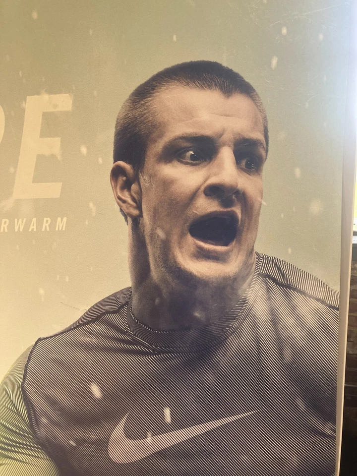 Huge "Get Out Here" Rob Gronkowski Football Nike Store Advertising Poster - Image 3 of 4