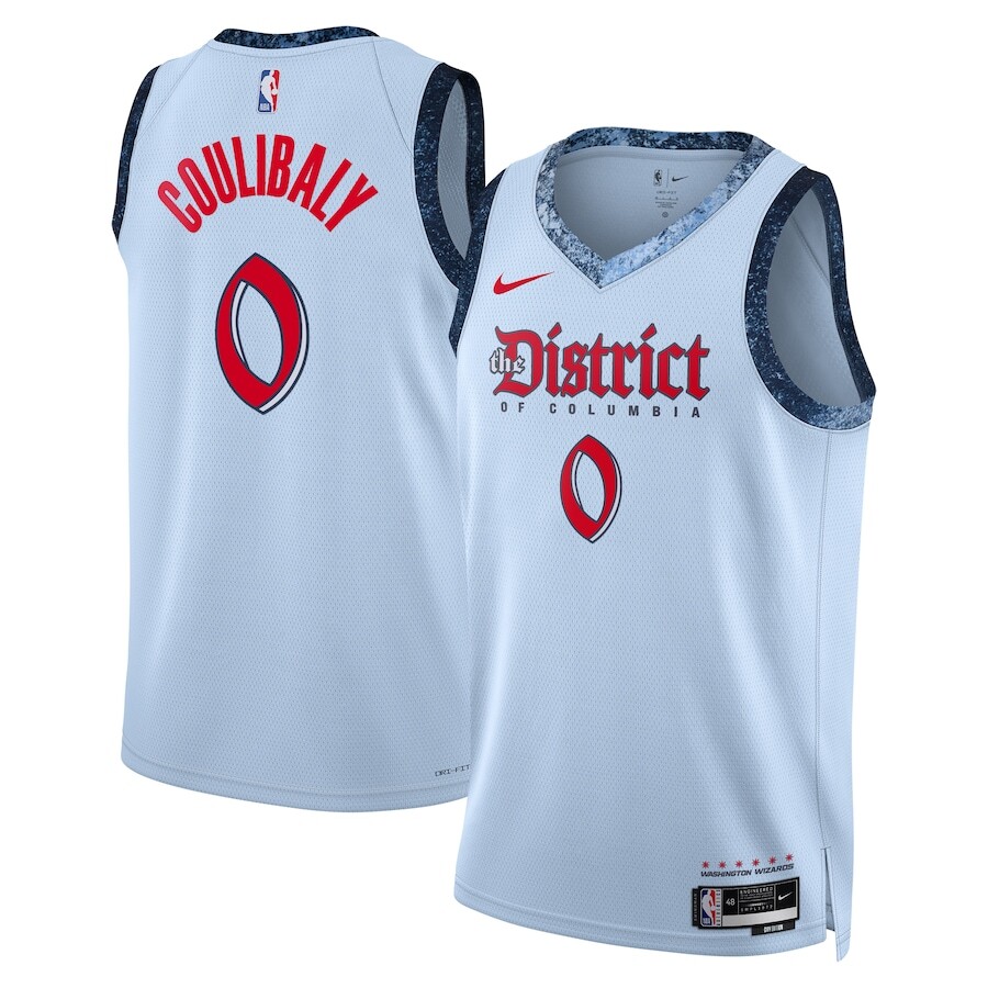 Washington Wizards Bilal Coulibaly #0 Nike Blue NBA Swingman