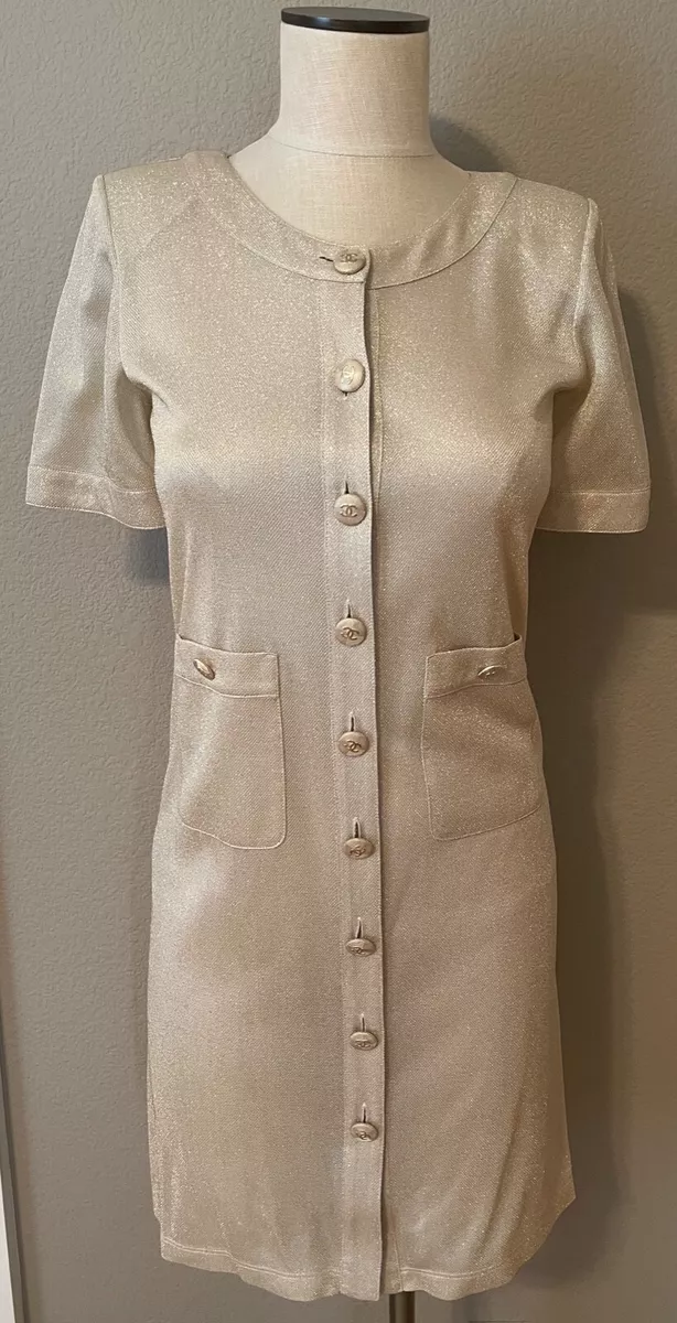 Chanel beige linen dress