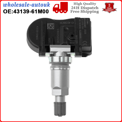 433MHZ TPMS For Suzuki SWIFT VITARA TPMS Tyre Pressure Valve Sensor 43139-61M00 - Picture 9 of 10