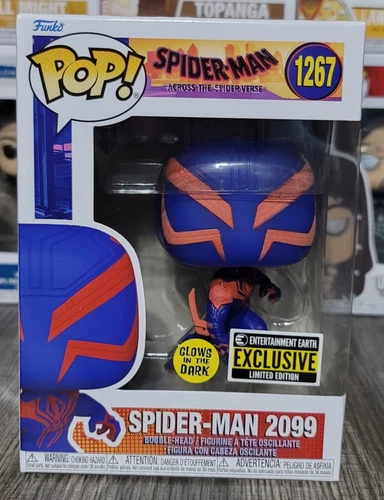 Funko Pop Spider-Man 2099 GITD EE Exclusive #1267 Bobble Head 