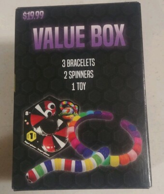 Slither.io Wert Kiste Enthält 3 Armbänder,2 Spinnköder,1 Spielzeug - Wert
