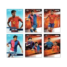 Lamine Yamal Soccer Phenom Superfan 6-Card Rookie Card Lot Leaf HYPE! & Vaunted