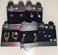 Walt Disney World Mickey Mouse Austrian Crystal Earrings Set January Birthstone