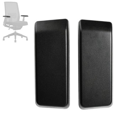 New Arm Pads Caps Replacement For Haworth Very Office Home Chair Black/Grey 1set
