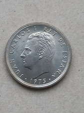 Spain 5 Pesetas 1975 Juan Carlos I UNC - Original Photo