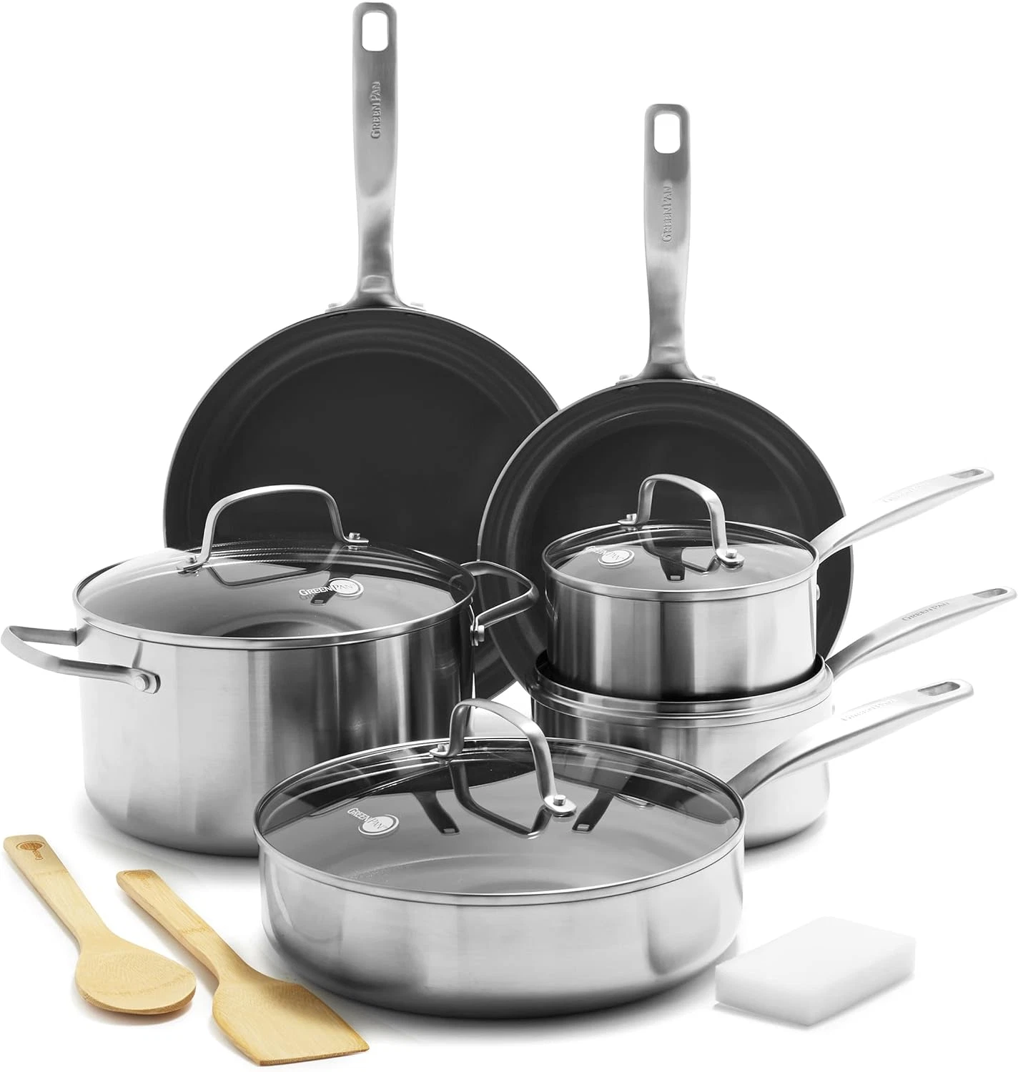 Chatham 12-Piece Tri-Ply Stainless Steel Cookware Set - PFAS-Free