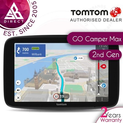 TomTom GO Camper Max 2. Gen 7'' Campervan & Caravan GPS Navi POI's + Traffic