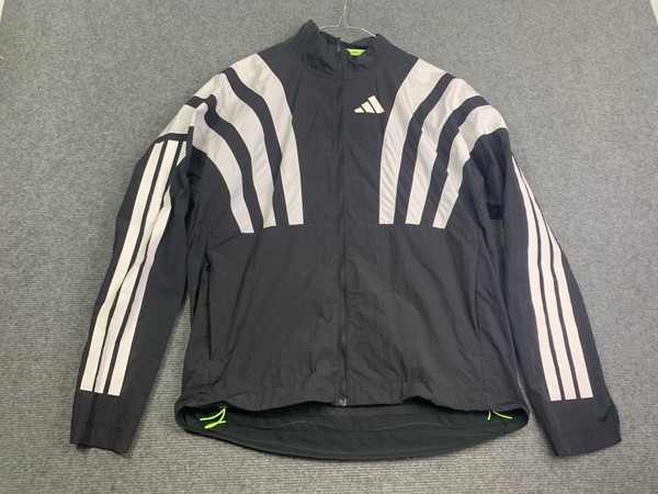 adidas Adizero Archive Running Jacket Men's SMALL Black Windbreaker Ripstop