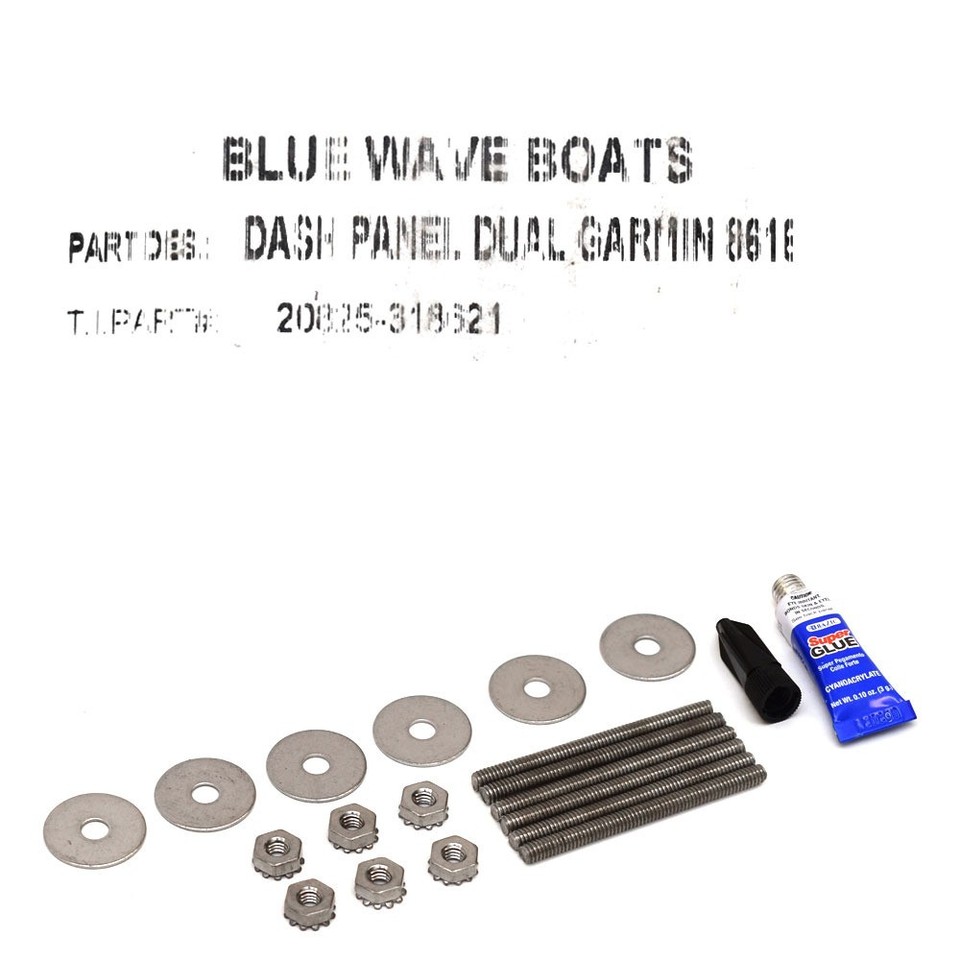 Blue Wave 2600 Makaira Boat Blank Dash Panel PPF-000312 | Garmin 8616 ...