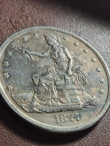 1877- S TRADE DOLLAR ~  NICE AND ORIGINAL PROBLEM FREE! (INV#1)