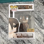 Funko Pop! Vinyl Attack on Titan Eren Jaeger Titan Form Hot Topic Exclusive #22