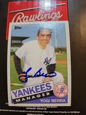 Yogi Berra Signed Autographed Baseball Card All Star HOF Rookie. rookie card picture