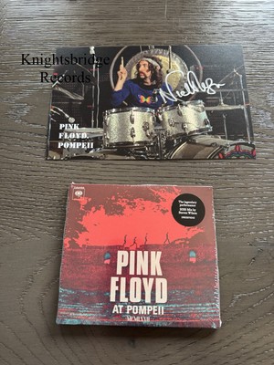 Nick Mason SIGNED Pompeii CD Postcard Pink Floyd UK AUTOGRAPH PROOF INC 4