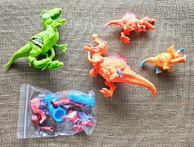 4 Zuru Smashers Dino Ice Age Toy Figures 8'' Green Raptor & Spinosaurus, Parts &