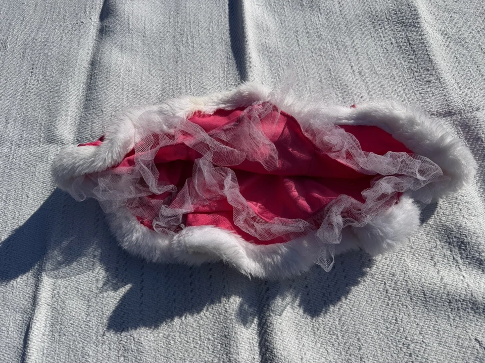 Chapéu Saia VICTORIA SECRET Strass SANTA BABY Cetim PELE ROSA Y2K Tamanho Único - Imagem 3 de 4