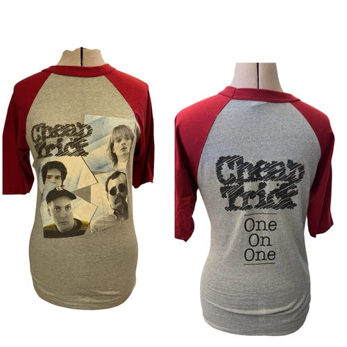 Cheap Trick One on One Tour Concert Raglan Shir 1980s vintage concert t-shirt, vintage, single stitch, B+ condition