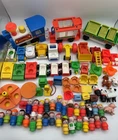 Vintage Fisher Price Little People Lot of 30 People Figures Vehicles Train READ