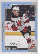 2020-21 O-Pee-Chee Blue Border Nico Hischier #48 x6g