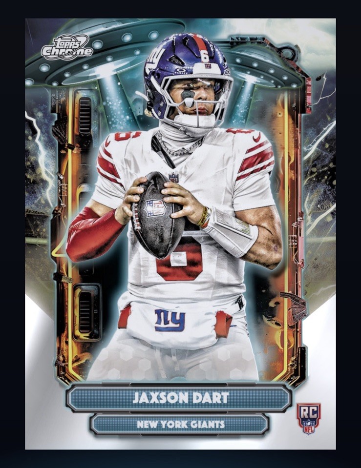 2025 Topps NFL Cosmic Chrome Extraterrestrial - JAXSON DART (TOPPS DigitaICard