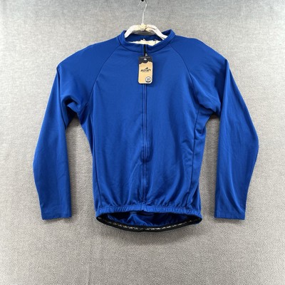 Borah NWT Mens Size L full zip cycling pocket titanium pledge Jacket