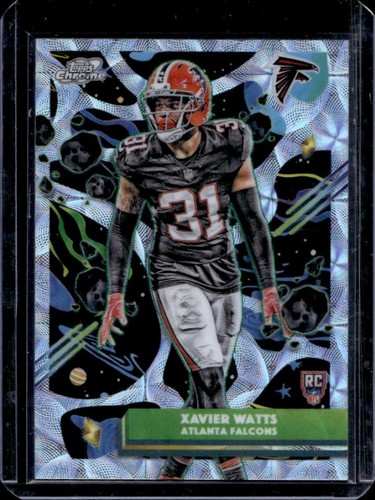 2025 Topps Cosmic Chrome Xavier Watts RC Nucleus Refractor Rookie #106 Falcons