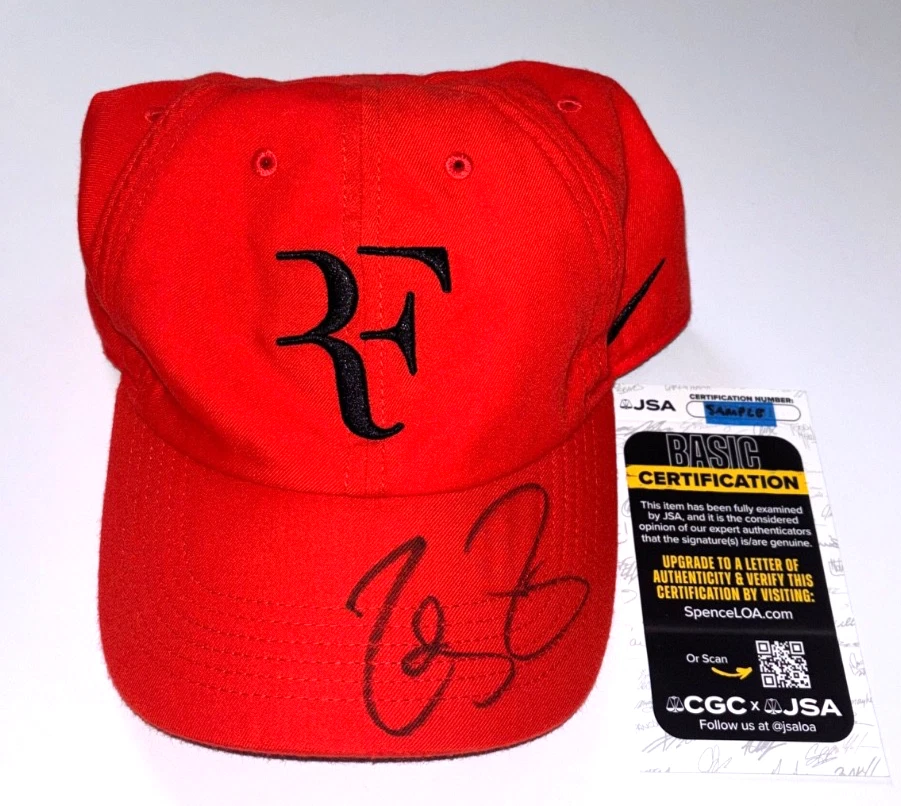 Las mejores ofertas en Gorros autografiados de tenis Roger Federer