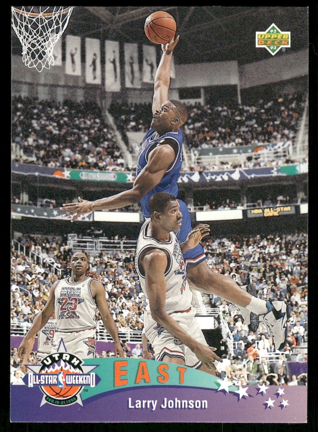 Larry Johnson 1992-93 Upper Deck European (Italian) Basketball Excellent