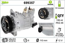 Kompressor Klimaanlage VALEO ORIGINS - NEW O.E. TECHNOLOGIE 699357 für VW SEAT 7
