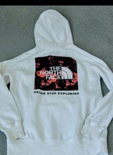 North Face Hoodie Womens M White Pullover Hoodie NSE