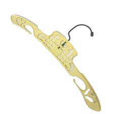 Vintage Baby Clothes Hanger Yellow Lambs Metal Plastic 12