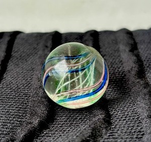 Vintage German handmade marble featuring a latticino core .89