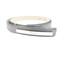 Salvatore Ferragamo Silver Belts for Women for sale | eBay display picture 2