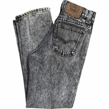 Vintage 1990s Levi  s Kids Jeans Size 11 25x25 Acid Wash Made in USA