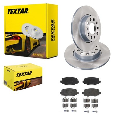 TEXTAR BREMSSCHEIBEN 278mm + BELÄGE HINTEN passend für FIAT 500X + JEEP RENEGADE