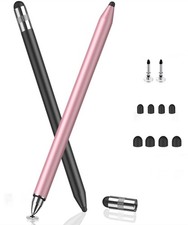 MEKO 3 in 1 Stylus Pens for Touch Screens, High Sensitivity  Black/Rose Gold