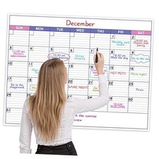 Large Dry Erase Calendar for Wall - Undated 1 Month Wall Calendar, 40" x 30",