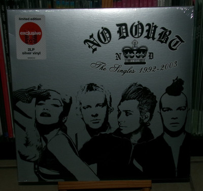 NO DOUBT THE SINGLES 92-03 SILVER LP DON'T SPEAK JUST A GIRL SPIDERWEBS HEY BABY