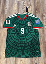 Mexico Home Green Jersey World Cup 2026 Raul Jimenez #9 Large