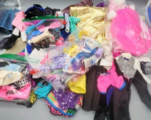 Huge Vintage 70s -90s Barbie Ken Doll Clothes Accessories See Photos Description