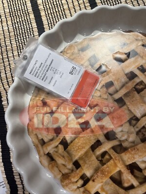 Ikea Pie Oven Dish New IKEA VARDAGEN Off White Pie Plate Oven Dish