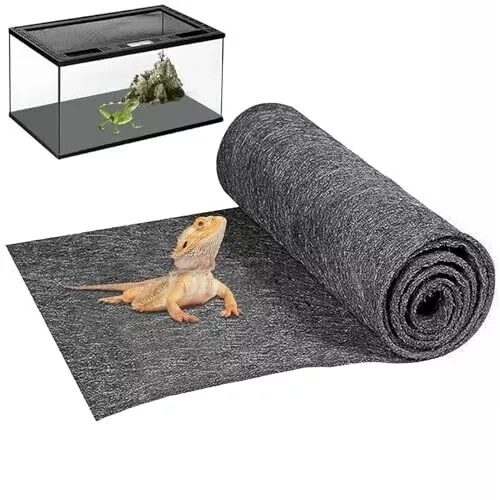 Large Reptile Bed Carpet Rug Terrarium Liner Bedding Substrate Soft Mat Tank 47 - Bild 1 von 2