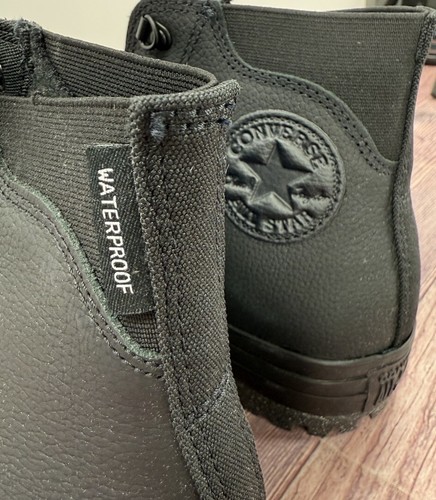 Gr. 9 Converse Chuck Taylor All-Star City Trek Waterproof Leather TRIPLE BLACK - Bild 7 von 11