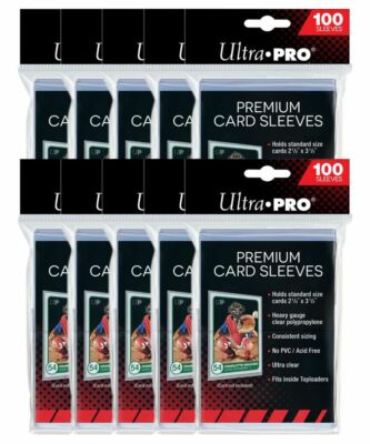 1000 Ultra Pro Platinum Premium Soft Sleeves (94 x 66mm) TCG Schutzhüllen Hüllen
