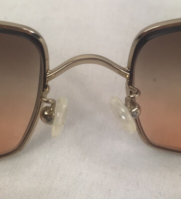 Givenchy Sunglasses SGV 012 COL. 300 Gold Toned Metal Frames & 2