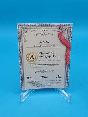 JD Dix 2024 Bowman Draft #C24-JD Class of 2024 Auto - Green 58/99 