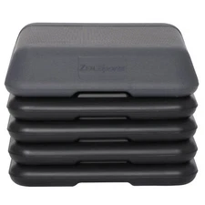 Adjustable Exercise Aerobic Step Fitness Stepper W/Risers 4" - 12" Home 16'' 